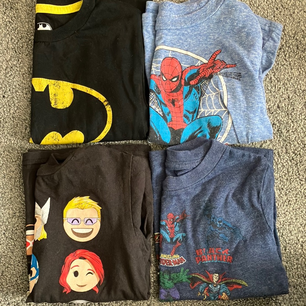 Kids Super Hero Shirt Bundle